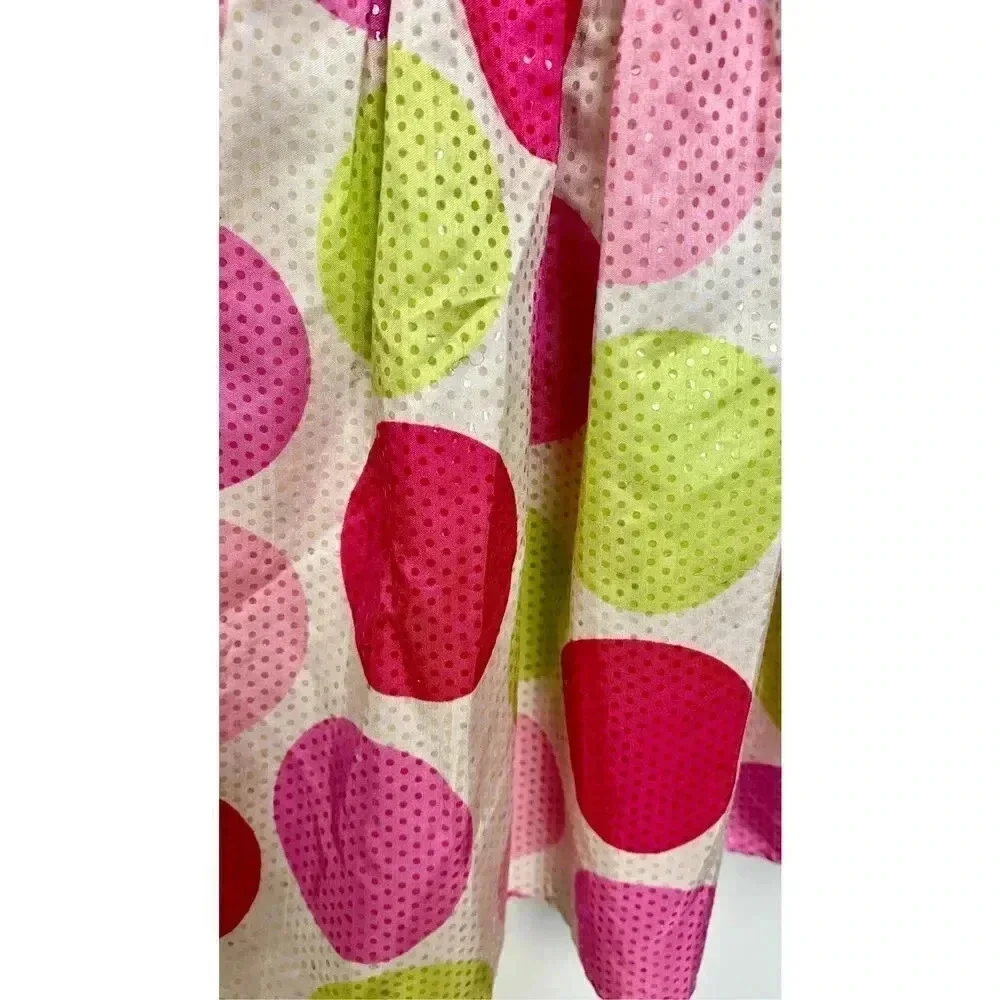 Vintage Blueberi Boulevard Little Girls 4T Polka Dot Tutu Easter Dress Wrap‎ Tie